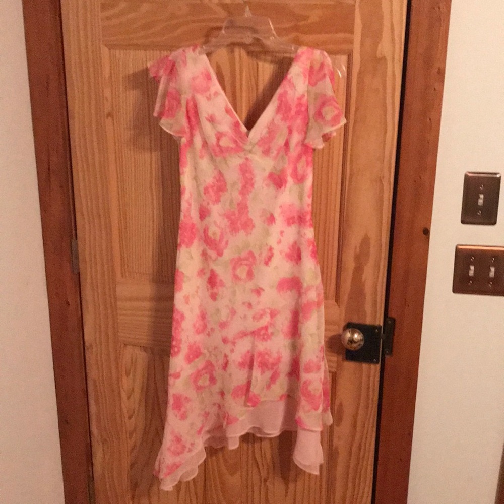 Pink flowers dress